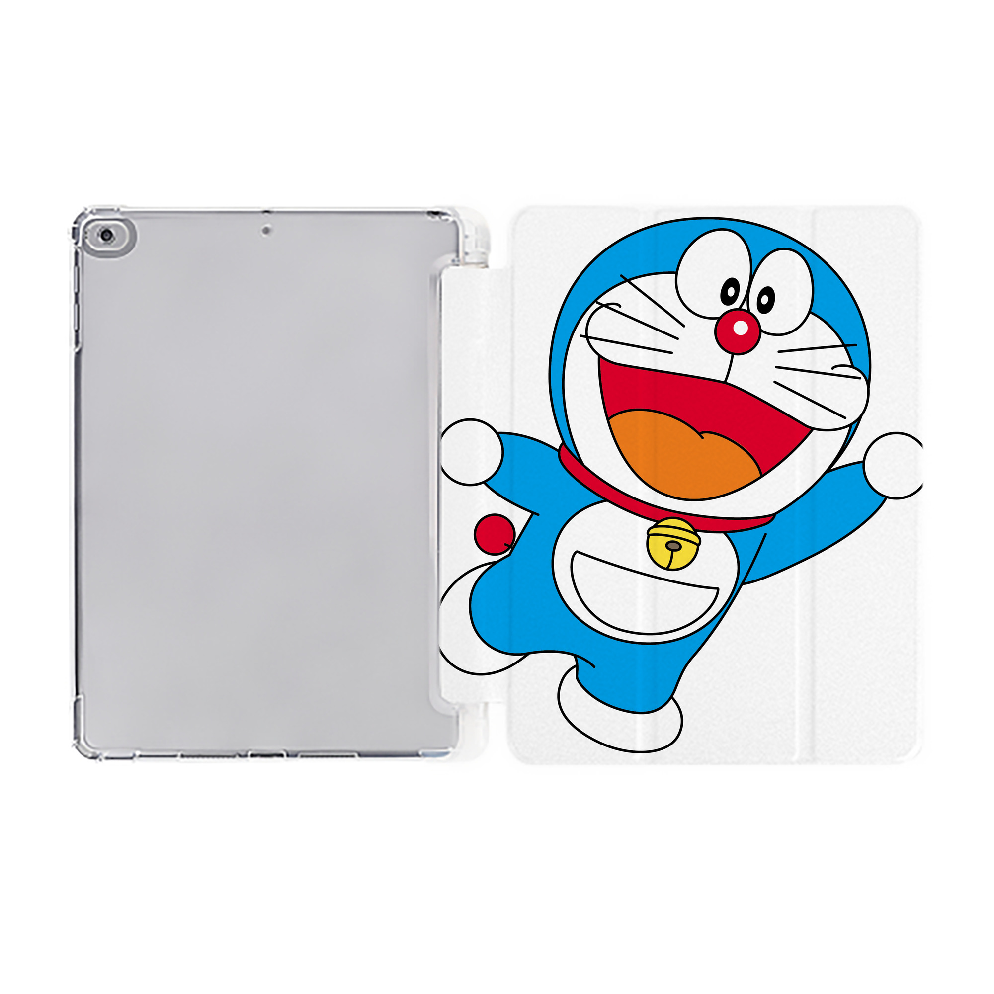 （画像用） ドラえもん Doraemon IPad ケース ペン収納付き 三つ折りスタンド PUレザー×シリコン 対応機種9.5/10.5/10.9インチ